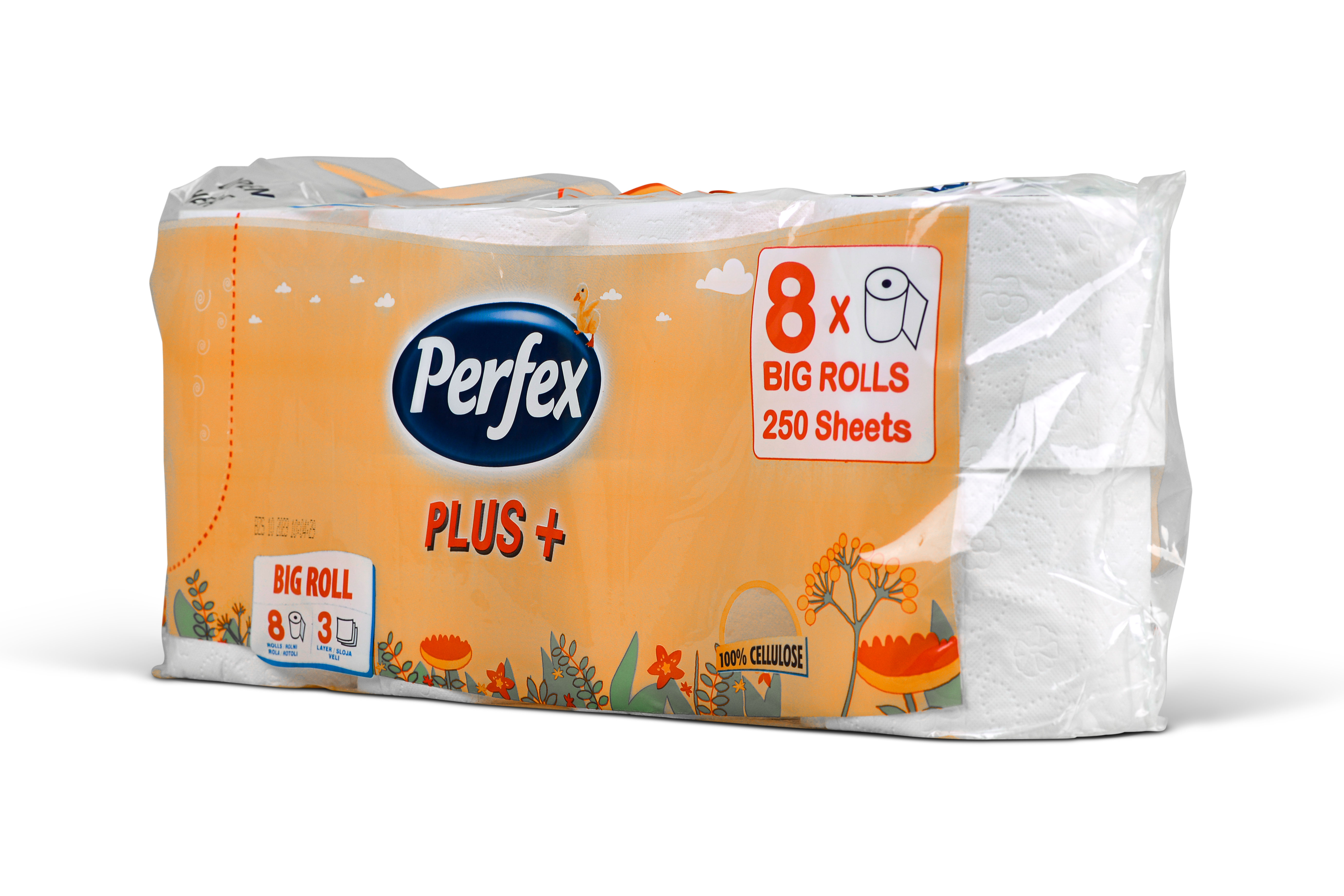 WC Papier 3-lagig, weiß, 100% Zellstoff